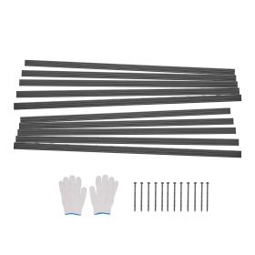 Metal Landscape Edging 10Packs 60in Rust-Resistant Bendable for Yard Garden
