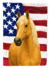 Palomino Missouri Fox Trotter Horse American House Flag Large Porch Sleeve Pole Decorative Outside Yard Banner Artwork Wall Hanging, Polyester