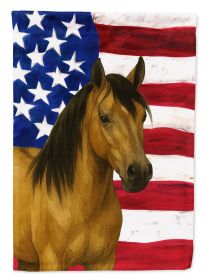 Buckskin Tennessee Walking Horse American House Flag Large Porch Sleeve Pole Decorative Outside Yard Banner Artwork Wall Hanging, Polyester